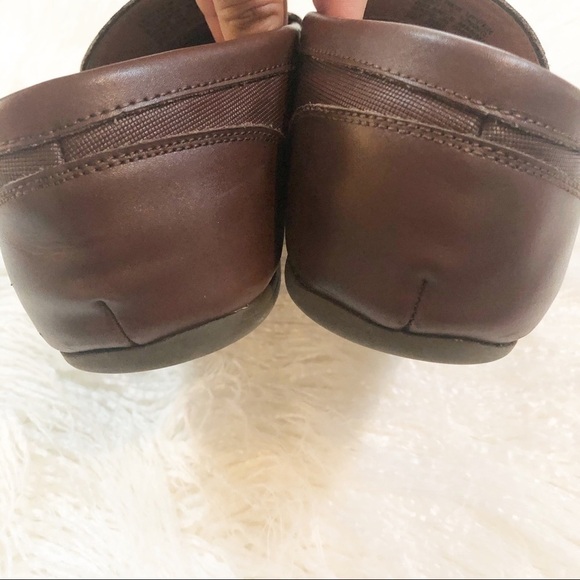 Alfani Brown Leather Loafers Slip Ons main image 7